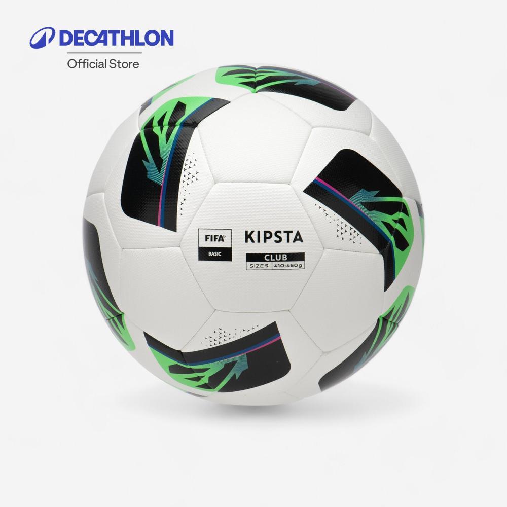 Decathlon Size 5 Football Club Hybrid ลูกฟุตบอลไฮบริดสำหรับใช้เล่นในสโมสรเบอร์ 5 รุ่น Fifa Basic - White/Black