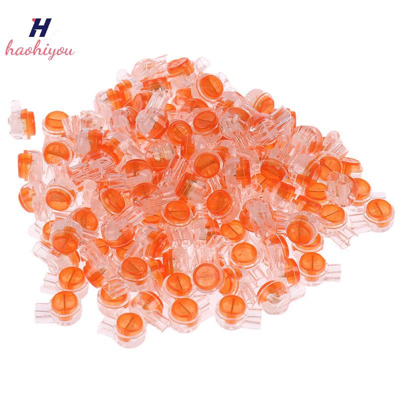 <haohiyou> 200 ชิ้น Rj45 Connector Crimp การเชื่อมต่อ Terminals K1 Connector สายไฟกันน้ํา Nice