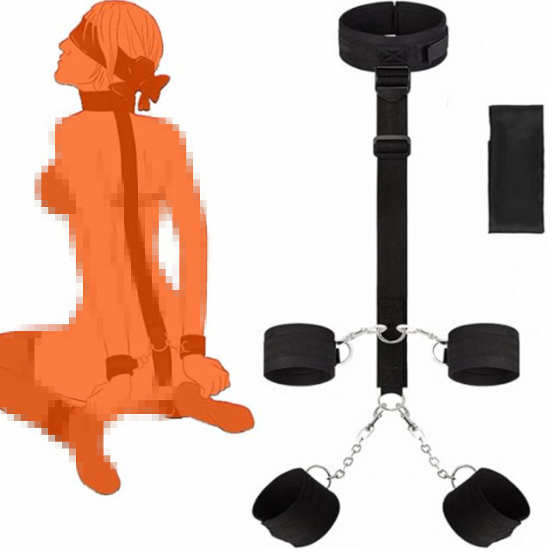 🔥สินค้าใหม่🔥2026 SM ชุดกุญแจมือ กุญแจข้อเท้า และสายรัดสำหรับพันธนาการแบบกลับด้าน