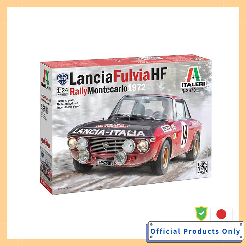 Italeri 1/24 Lancia Fulvia HF 1972 Monte Carlo Rally Model Kit IT3670JP