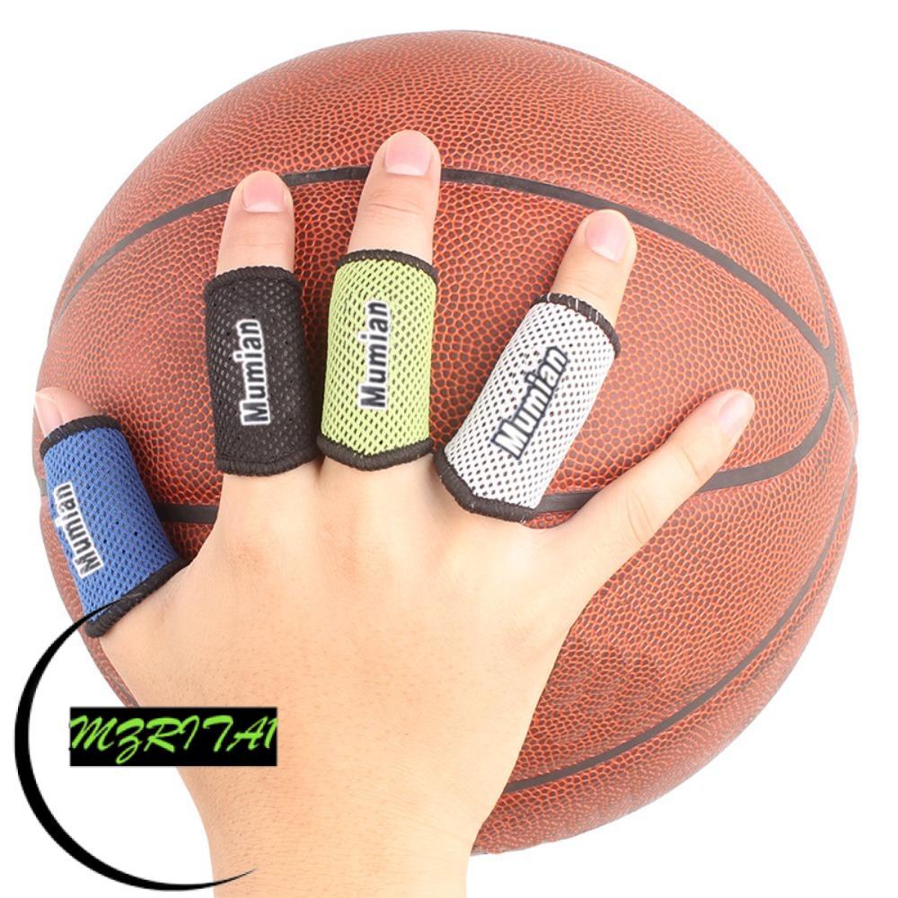 MARITA1 2 ชิ้น Finger Support Band, Breathable Finger Support Elastic Finger Sleeve, คุณภาพสวมใส่ตาข