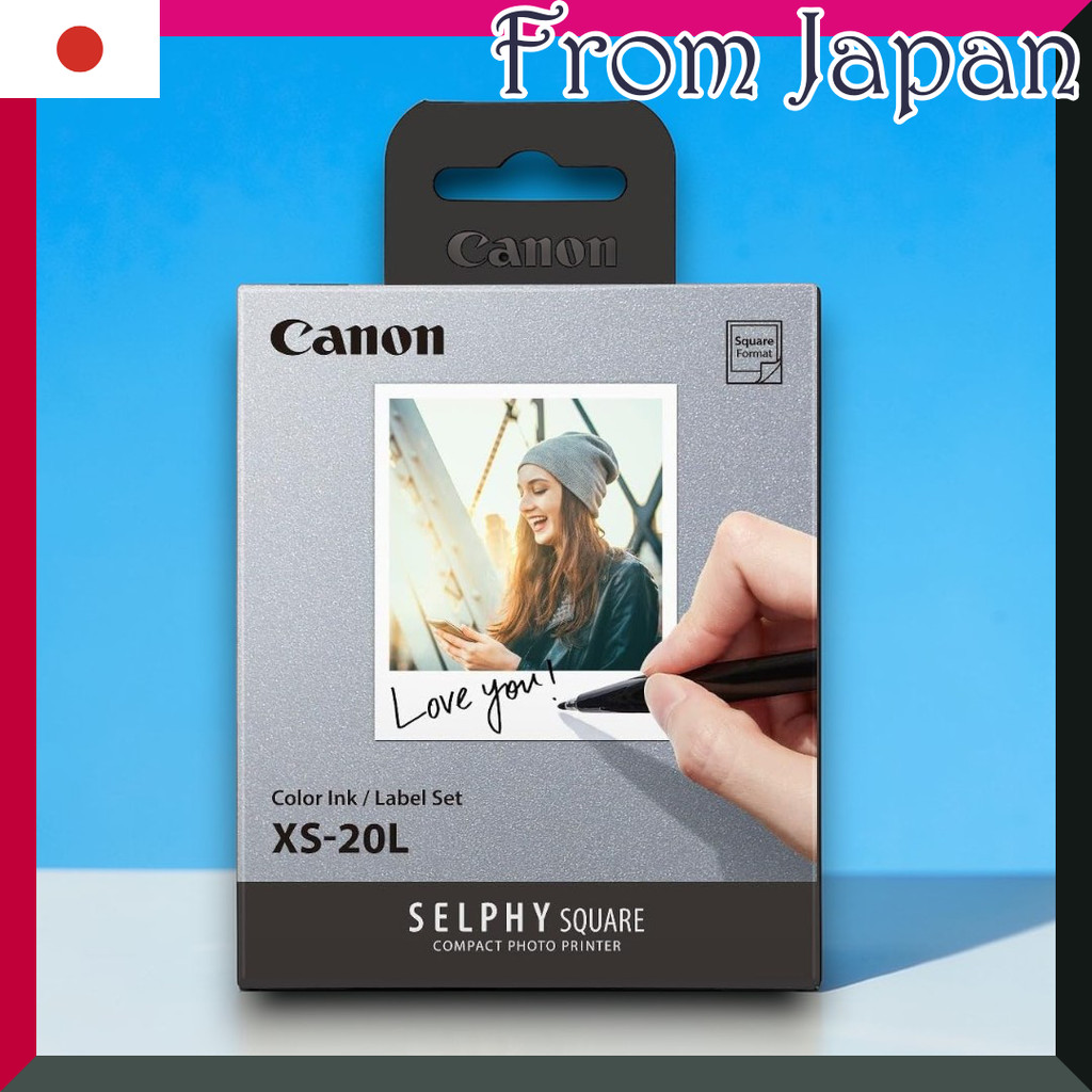 Color ink/label set for Canon SELPHY SQUARE QX10/QX20 XS-20L