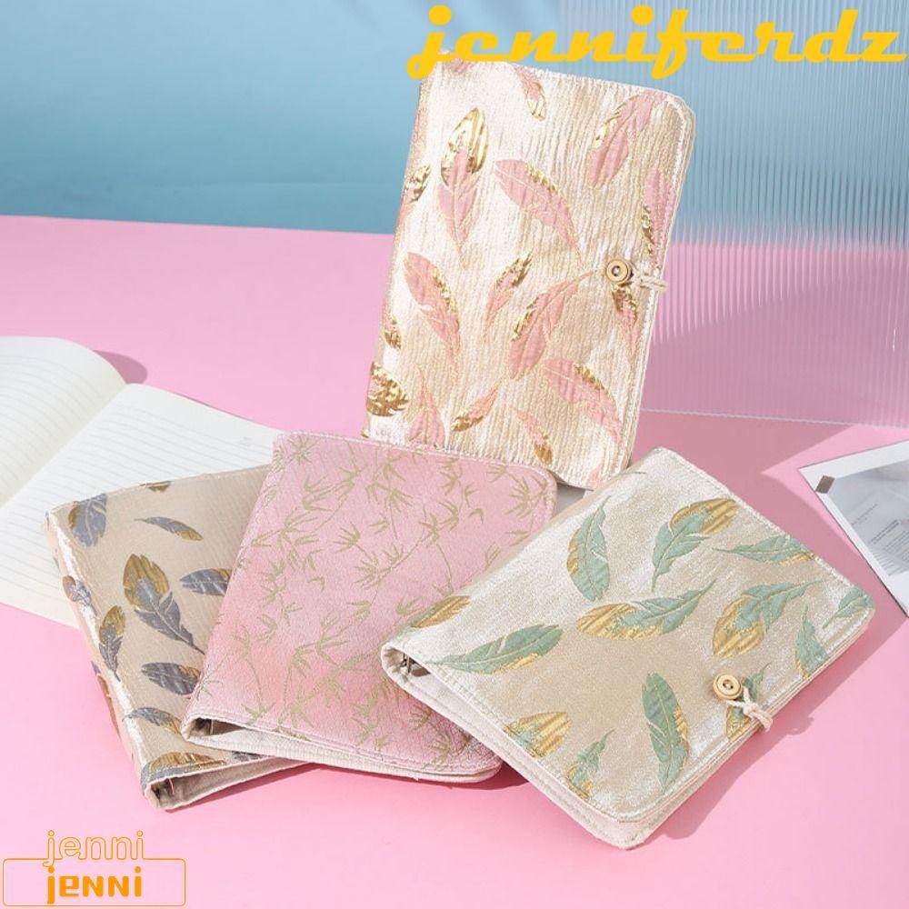 JENNIFERDZ ปกหนังสือหลวม, A5/A6 Creative Mini Budget Binder Cover, ไม่มีหน้าด้านในปัก 3D DIY Noteboo