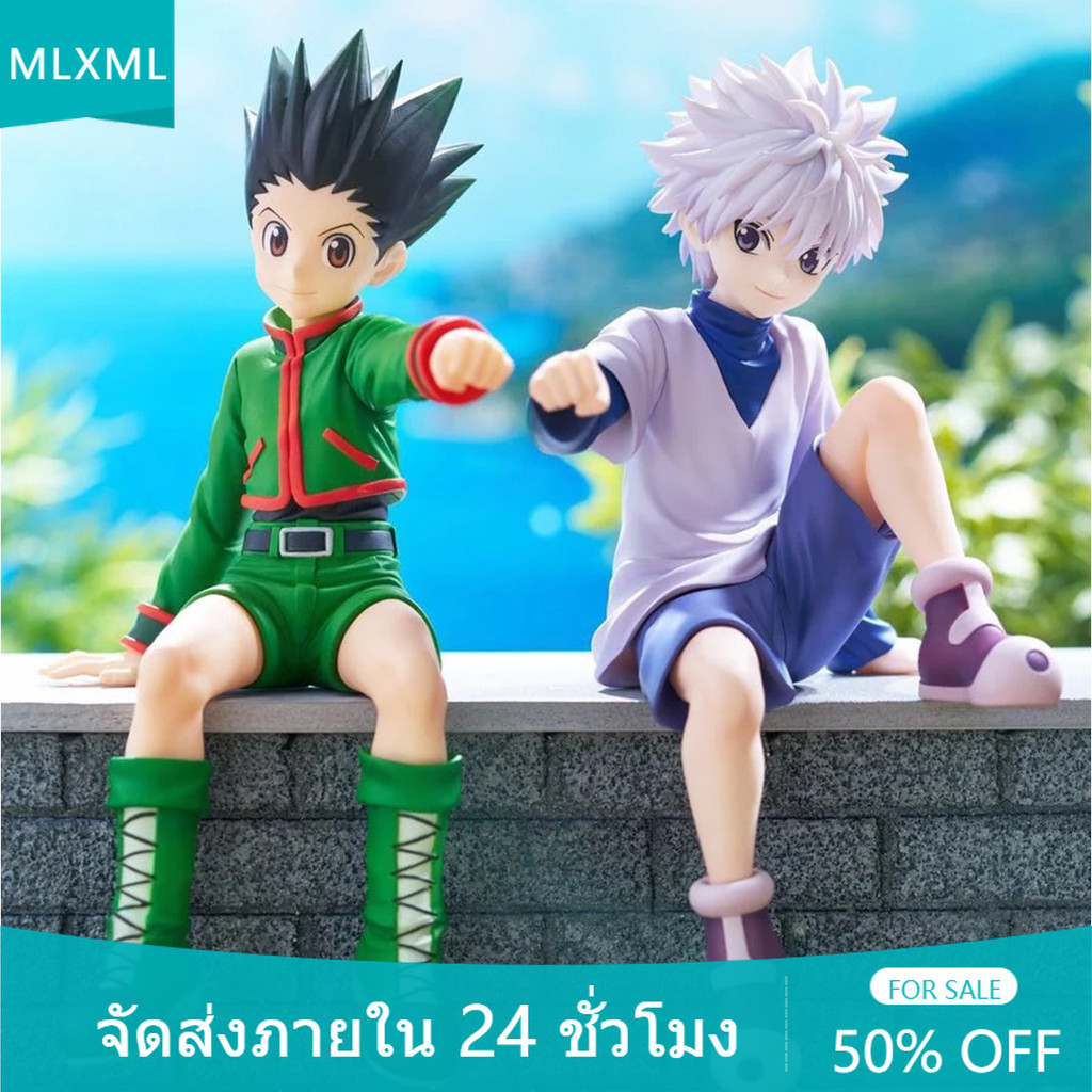 HUNTERHUNTER GON FREECSS คอสเพลย์ Kurapika Killua Zoldyck Action Figure อะนิเมะ COD สต็อกรูปตุ๊กตาของเล่นสําหรับของขวัญเด็กคอลเลกชันเครื่องประดับรถตกแต่งบ้าน Cak