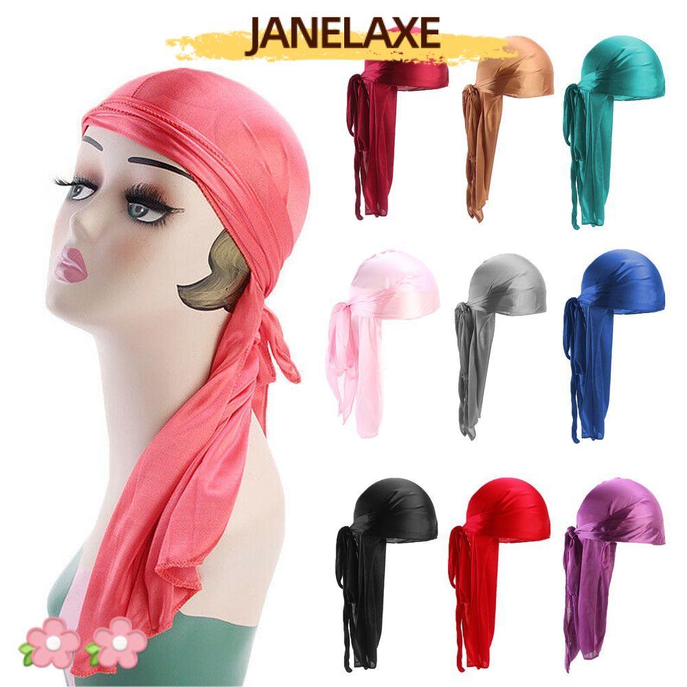 JANELAXE932JN Bandana Chemo Cap Cancer Head Scarf Pre-Tied Fashion Elastic Pirate Hat