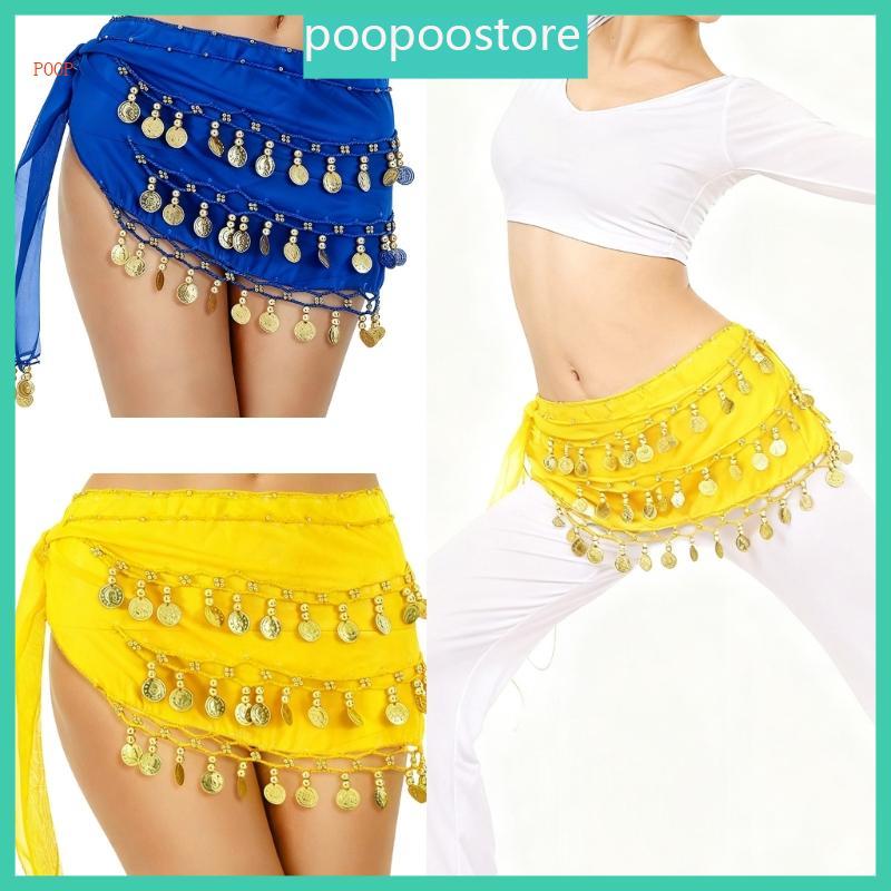 อุปกรณ์เสริมชีฟองเอวห่อเหรียญ สำหรับการเต้นรำ belly dance และดินแดนยนamic routines ของผู้หญิง