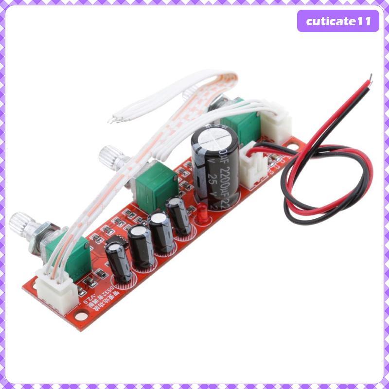 [Cuticate1] NE5532 เครื่องขยายเสียง Preamp Board Bass/Treble Volume Control Preamp