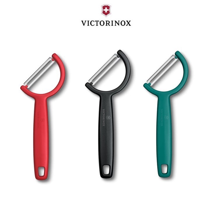 Victorinox Rho Peeler Straight Single Edge มีดปอก มีดปอกเปลือก ผักและผลไม้ มีดปอกผลไม้ แบบใบมีดเรียบ ( 6.0950)