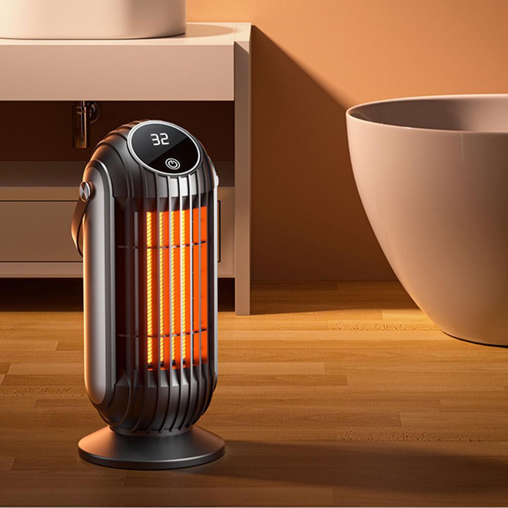 Torachel1-PH Space Heater สําหรับในร่ม 1500W PTC ความร้อนอย่างรวดเร็วพัดลมตั้งโต๊ะแบบพกพาพร้อมตัวจับ