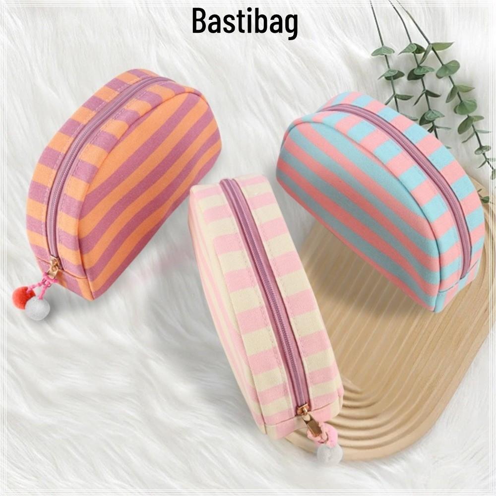 BASTIBAG Travel Toiletry Bag, กระเป๋าเครื่องสําอางรูปเปลือกหอยซิป, กระเป๋าเก็บของลาย Dopamine ความจุขนาดใหญ่แบบพกพา