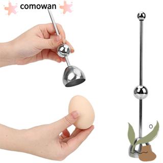 COMWAN ที่เปิดไข่เครื่องตัดเครื่องมือ Egg-Knocker ที่ขูดไข่ส…