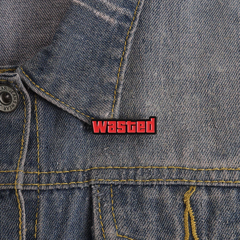 เกมคลาสสิก "Grand Theft Auto" เข็มกลัดเคลือบเสียเสื้อผ้าแฟชั่นอุปกรณ์เสริมกระเป๋าเป้สะพายหลังป้ายเครื่องประดับของขวัญ