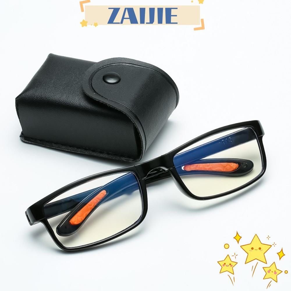 ZAIJIE แว่นอ่านหนังสือพับได้, ป้องกันแสงสีฟ้าสำหรับสายตายาว, พกพาสะดวกสำหรับทั้งผู้ชายและผู้หญิง