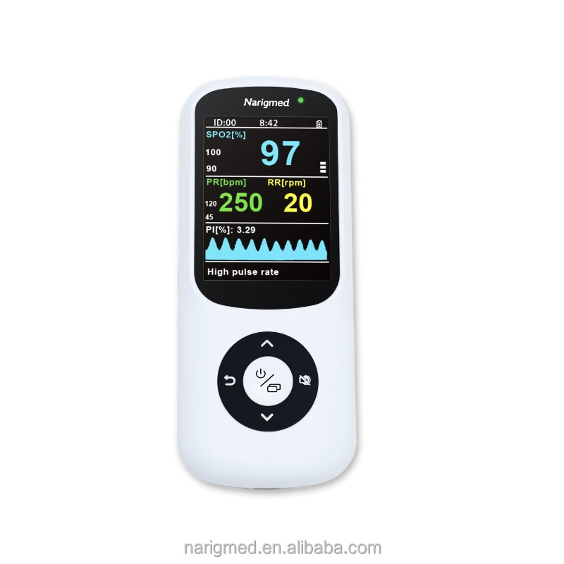 ในสต็อก NHO-100 Oem Low Perfusion Neonatal Veterinary Pulse Oximeter Baby Oximeter Handheld Pulse Ox