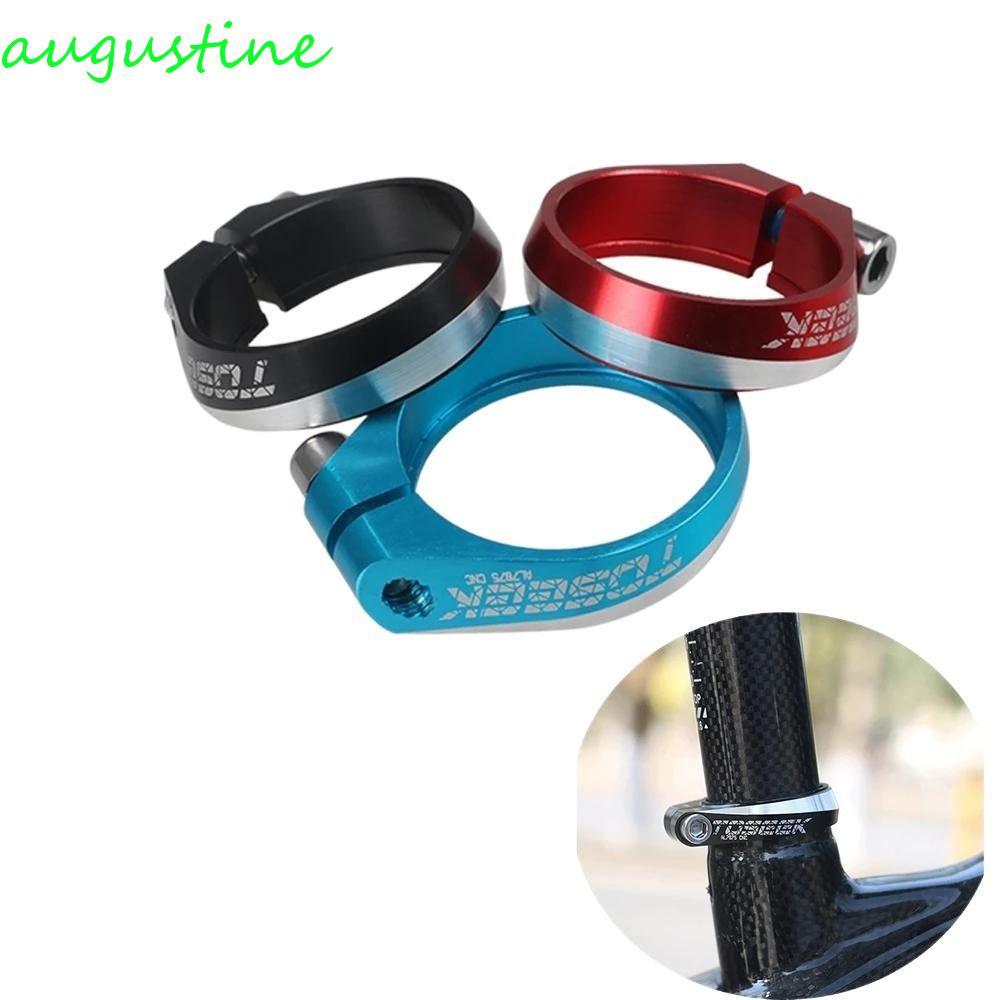 AUGUSTINE เบาะนั่งจักรยาน.Clamp Ultralight อลูมิเนียม สำหรับจักรยานเสือหมอบ ขนาด 31.8/34.9 มม.