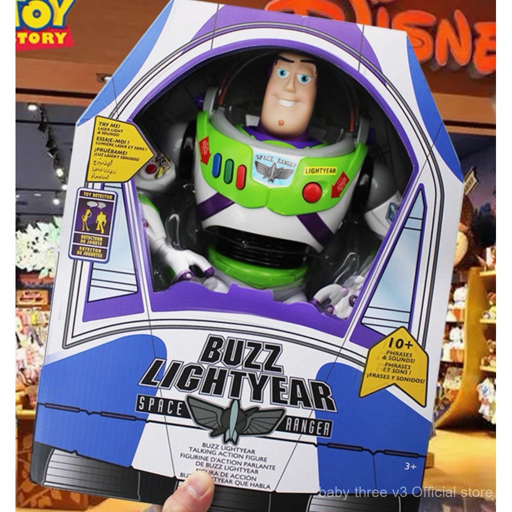 Buzz Lightyear talking figure - Toy Story 4 sound light Buzz Lightyearornament Toy Story gift NXE8