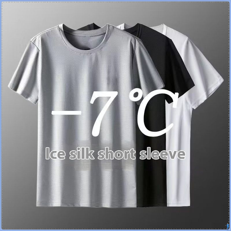 เสื้อยืดแขนสั้นคอกลม สไตล์ญี่ปุ่น สำหรับผู้ชาย สวมใส่ง่ายและสบาย
