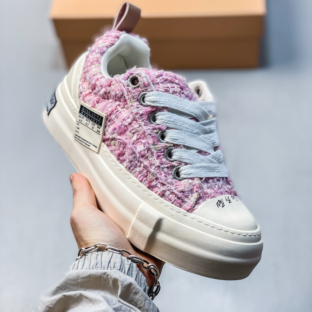 XVESSEL Pearl Nougat รองเท้าลําลองสําหรับผู้ชายและผู้หญิงยิงจริง VQH1