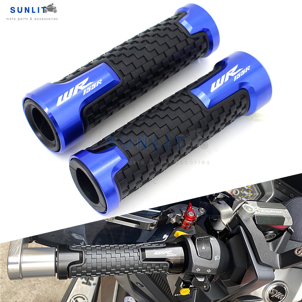 สําหรับ Yamaha WR155R WR155 อุปกรณ์เสริมรถจักรยานยนต์ Handle Grips อลูมิเนียมยาง Handlebar Grip พร้อ