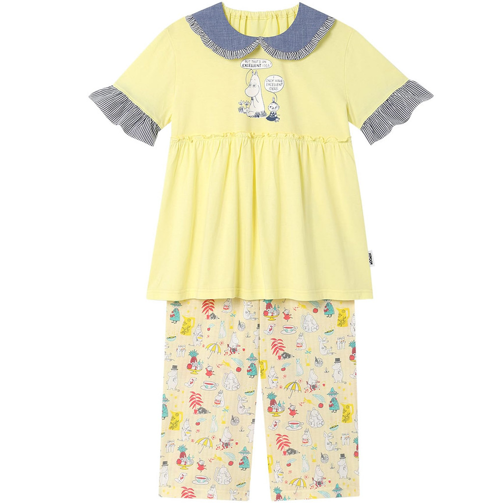 [ส่งตรงจากประเทศญี่ปุ่น] Wacoal KIDS JUINOR (วาโกะ คิดส์ จูเนียร์) ชุดนอนเด็กผู้หญิง【มูมิน คอลลาบอเร