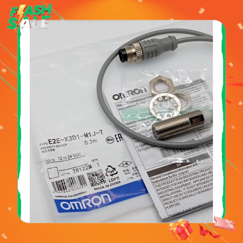 ส่งเร็ว! E2E-X3D1-M1J-T เซ็นเซอร์ E2E-X3D1-M1J-T สายเซ็นเซอร์ ถ่ายจากสินค้าจริง  ส่งของทุกวัน