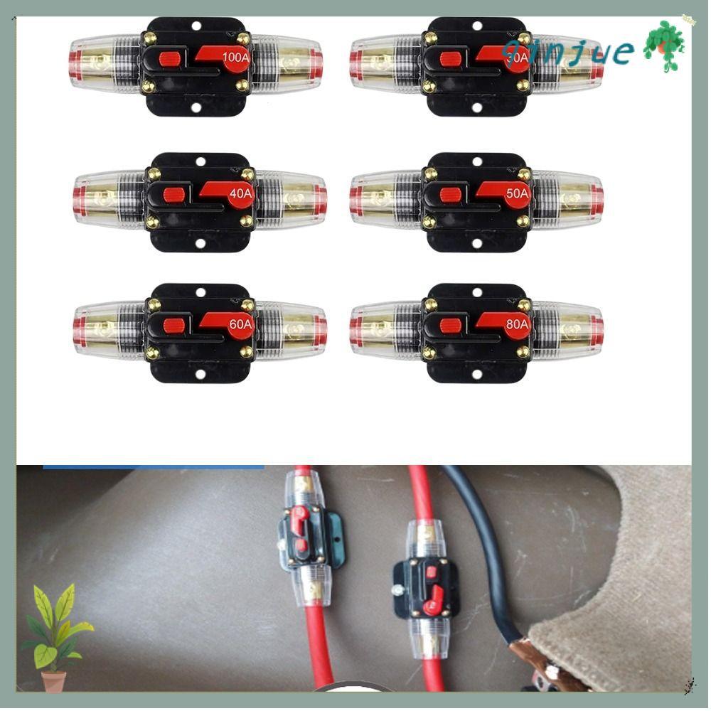 QINJUE Self Recovery Circuit Breaker ประกันรีเซ็ตได้ 150A 125A 100A 80A DC Resettable Circuit Breake