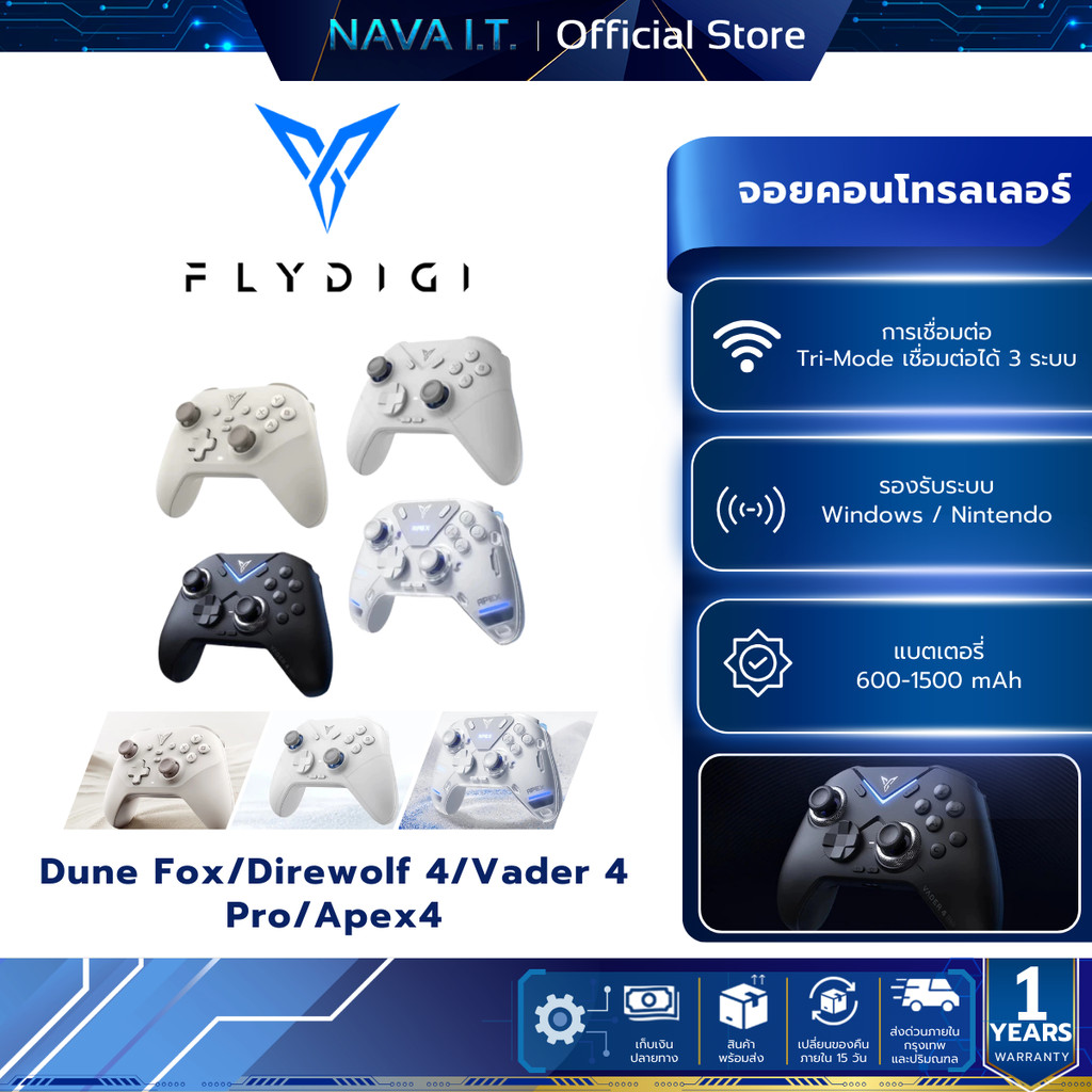 Flydigi Dune Fox/Direwolf 4/Vader 4 Pro/Apex4 จอยเกมส์สำหรับ Mobile/PC/Nintendo Switch