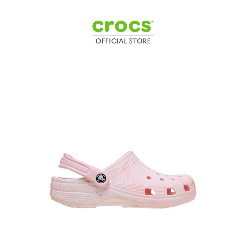 CROCS รองเท้าลำลองผู้ใหญ่ CLASSIC WATERCOLOR MARBLED CLOG รุ่น 211583-7CE - GUAVA SWIRL