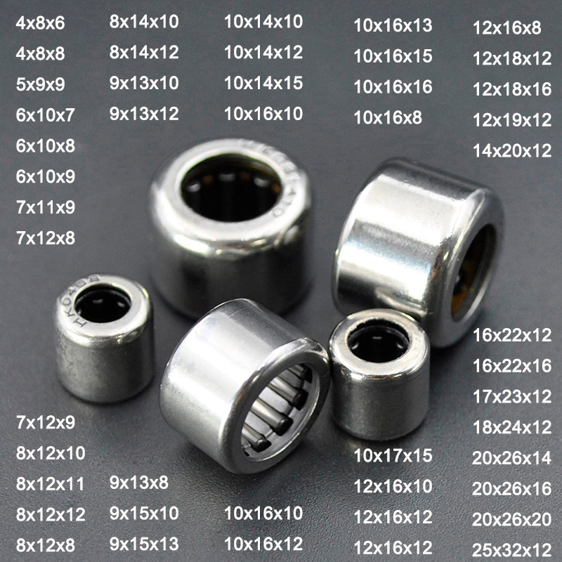 2 ชิ้น HK แบริ่งเข็ม HK0408 HK0509 HK0608 HK0609 HK0709 HK0808 HK0810 HK0812 HK081410 HK1010 HK1612 HK1712 แบริ่งลูกกลิ้งเข็ม