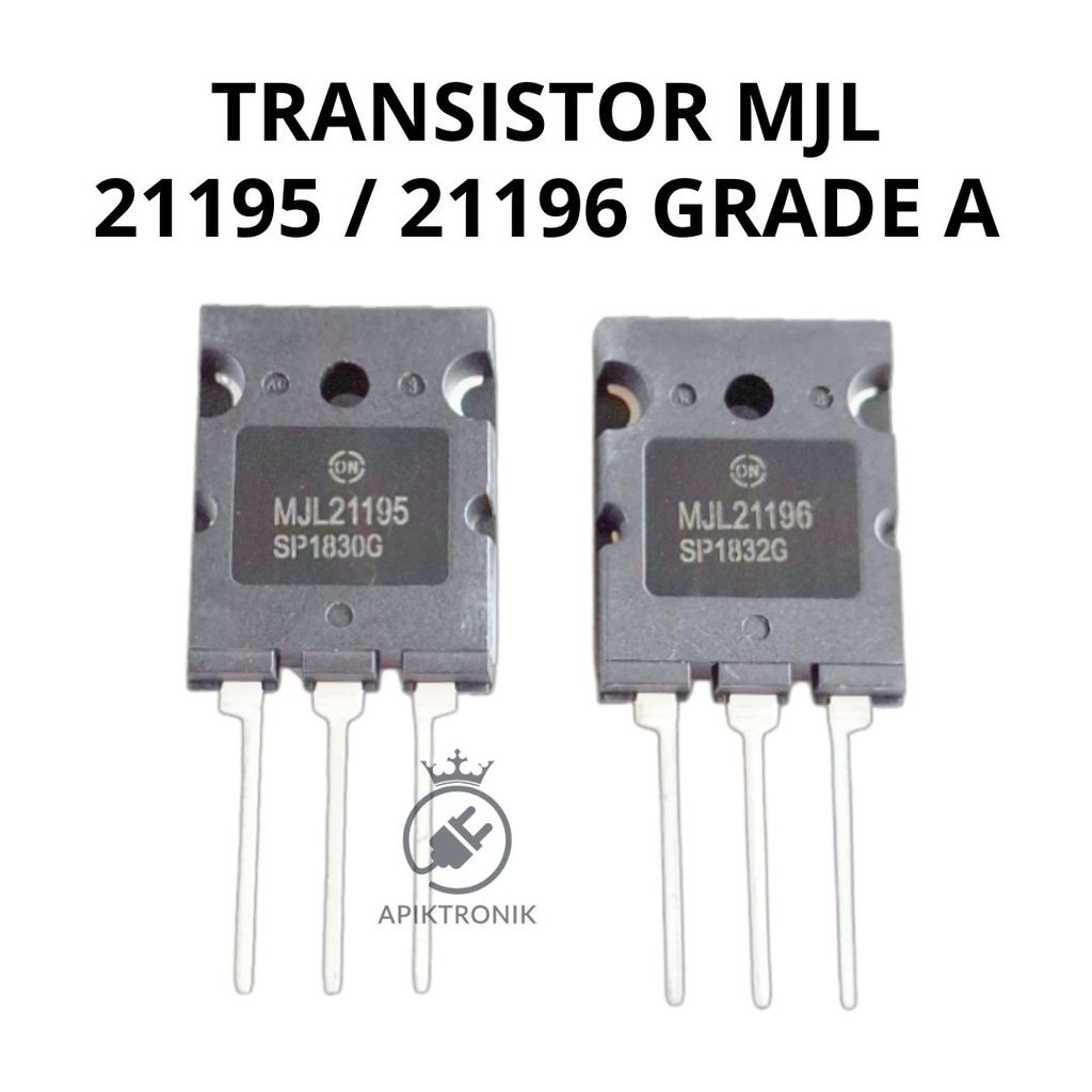 ทรานซิสเตอร์ MJL21195 MJL21196 เกรด A 1 ชุด PNP NPN Final Power Audio
