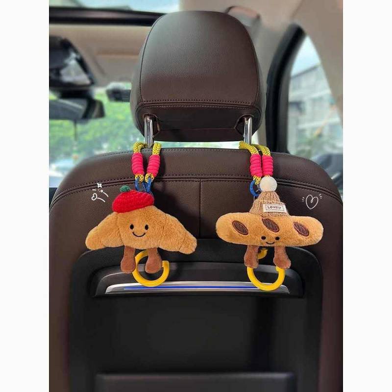 Croissant Car Hook Creative Car Hook Car Organizer Hook Car Seat Back Row Storage Hook zas8