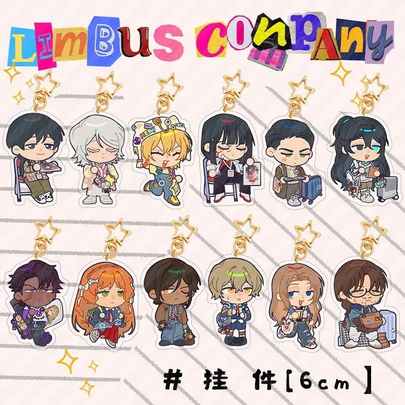 Limbus Company อะนิเมะเกม Mica อะคริลิค Chibi Rodion Faust Don Quixote Yi Sang พวงกุญแจสําหรับตกแต่ง