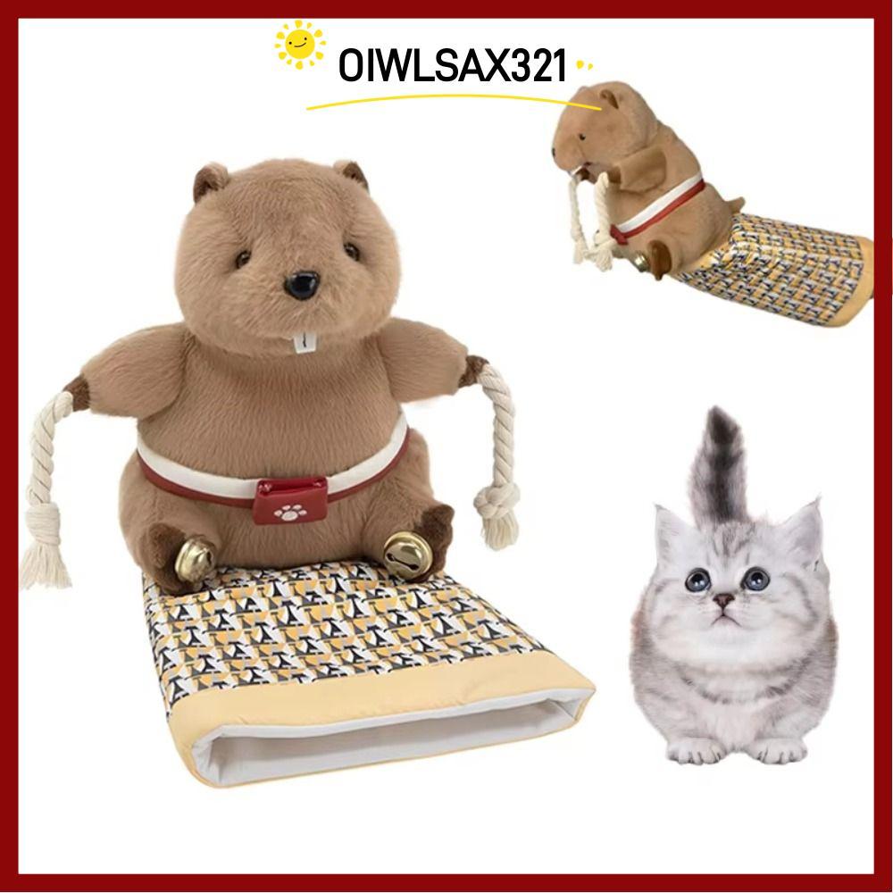 OILSAX321 ถุงมือมวยปล้ําแมว, Interactive พร้อม Teaser Bell Cat Play ถุงมือ, Self-entertainment Artif