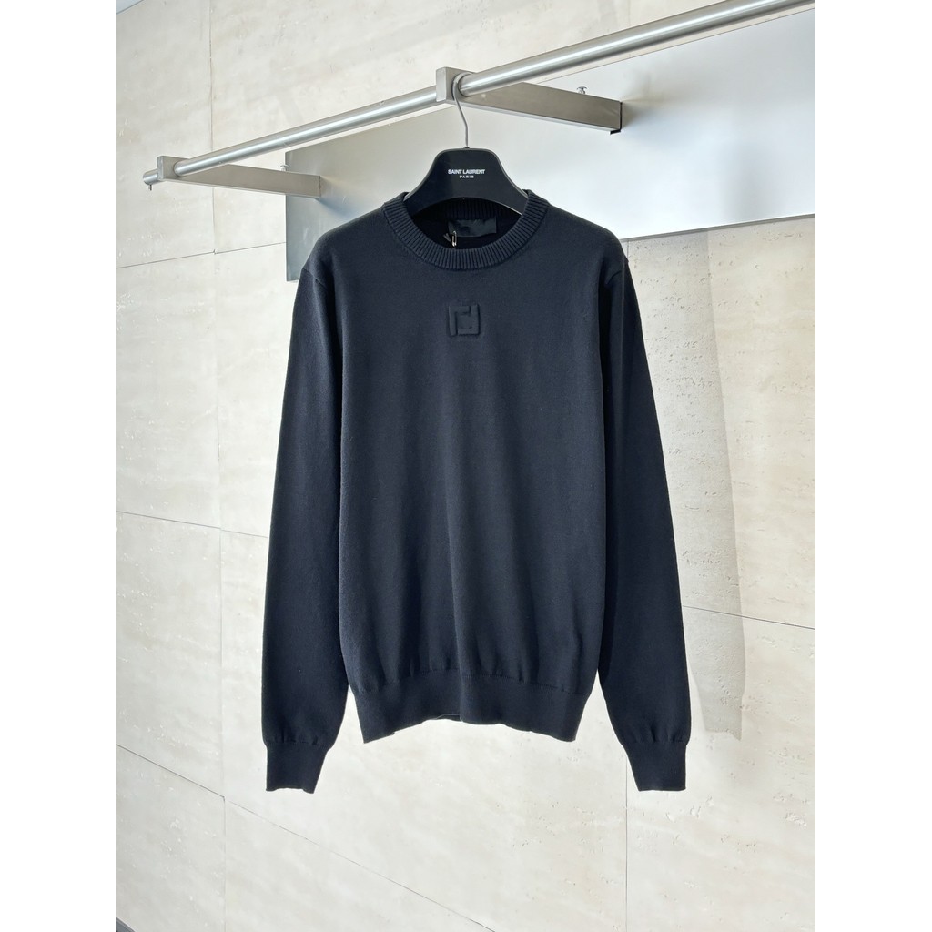 HFBP FEEN 25SS New Double F Embossed wool pullover knitwear, unisex and trendy