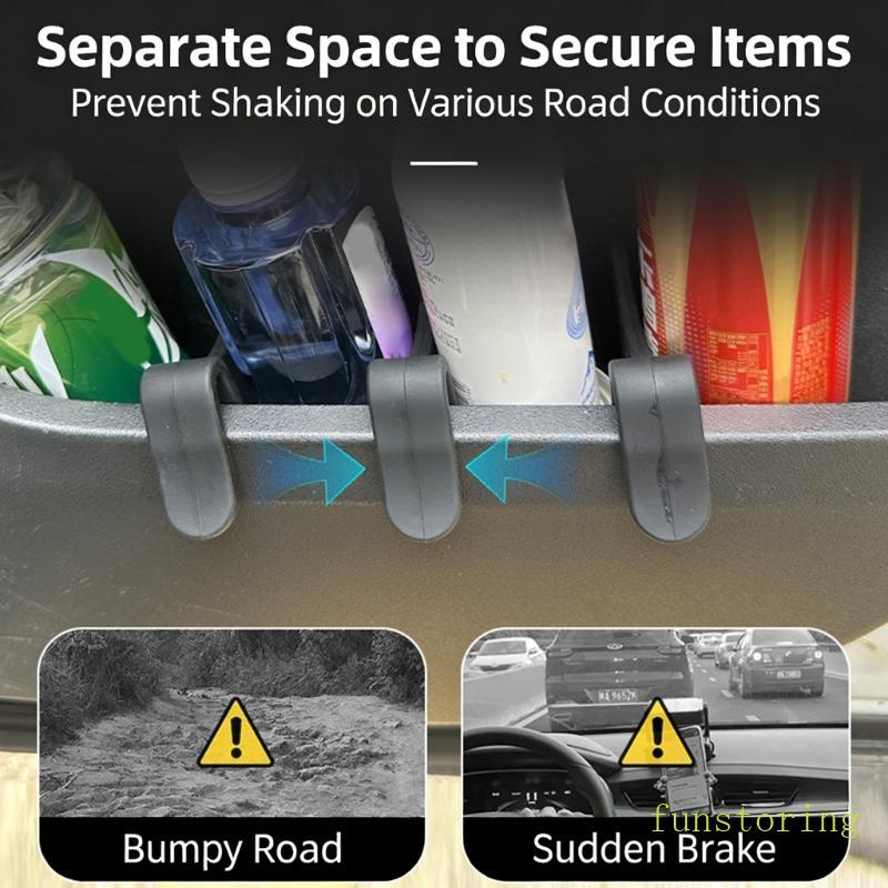 FUN รถประตู Divider ส่วนที่ปรับได้อุปกรณ์เสริมภายในรถยนต์ซิลิโคนอ่อนนุ่มสินค้าก่อสร้าง Reten