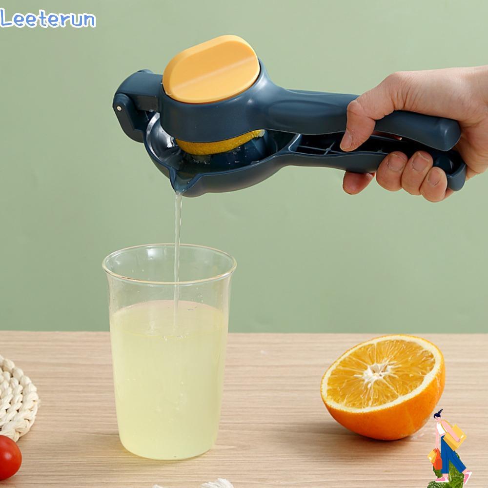 LEYERUN Lemon Lime Squeezer, Press Manual Hand Juicer, Portable Pomegranate Grapefruit Orange Juicer