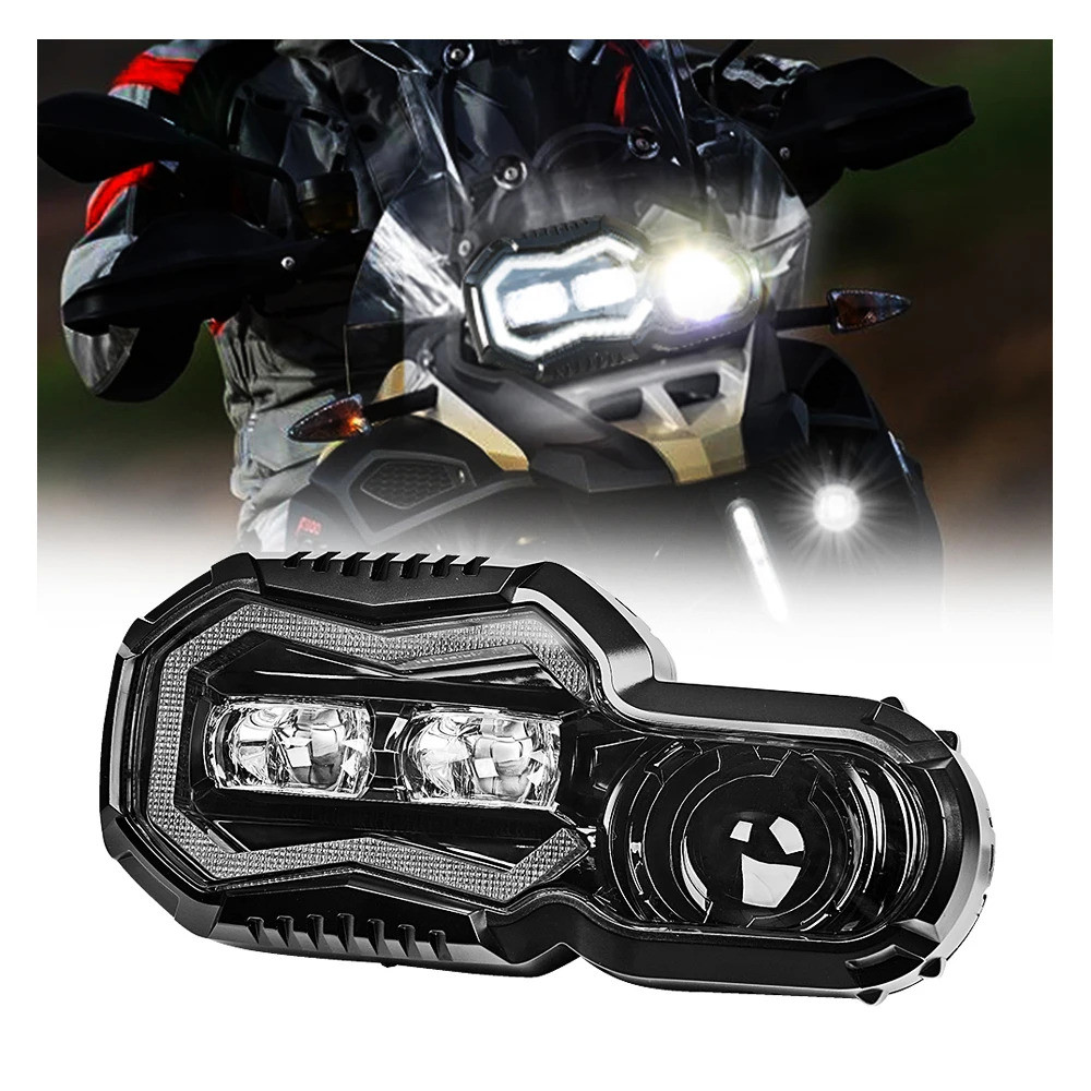 ผู้ผลิตเดิมไฟหน้า LED E24 Emark 60W ไฟหน้ารถจักรยานยนต์สําหรับ Bmw F800 F650Gs ไฟ LED