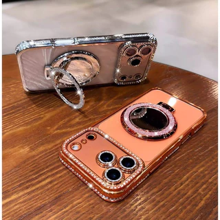 ใหม่ที่วางกระจกแต่งหน้าสร้างสรรค์เคสโทรศัพท์เหมาะสําหรับ ไอโฟน 17 16 15 14 13 12 11 มือโปร สูงสุด อากาศ เคสป้องกันการตกอุปกรณ์โต๊ะเครื่องแป้งอุปกรณ์มือถือแฟชั่นที่วางโทรศัพท์ทั เคสป้องกันคุณภาพสูงเคสโทรศัพท์มัลติฟังก์ชั่นโต๊ะเครื่องแป้ง