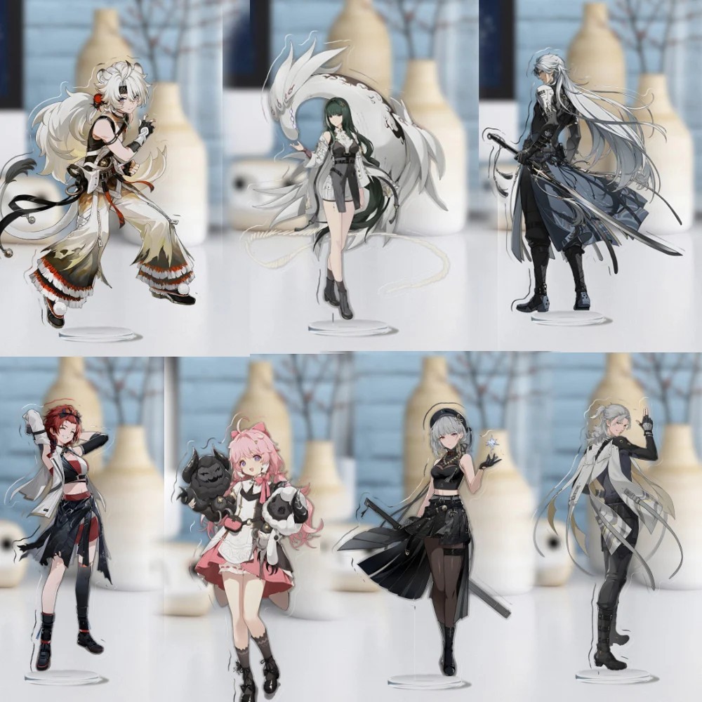 Wuthering Waves Standee รุ่นอะคริลิคใสตกแต่ง Study Desk Decor เกมตัวละคร WuWa Baizhi Chixia Jiyan
