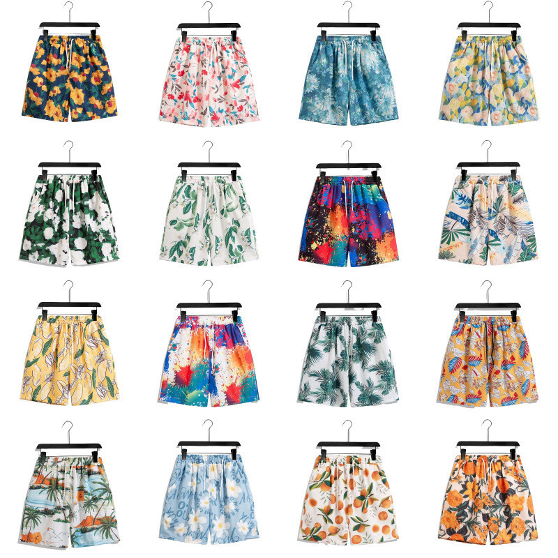 Penghu กางเกงชายหาดแขนสั้นสไตล์วันหยุดชายหาด, เทศกาลน้ําไทยฮาวายชุดคู่รักสไตล์ชาติพันธุ์