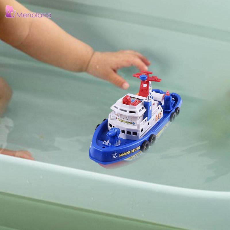 [Menolana] Kids Electric Fire Boat Toy Kids Ferry Boat Music, Lights for Imginative Play
