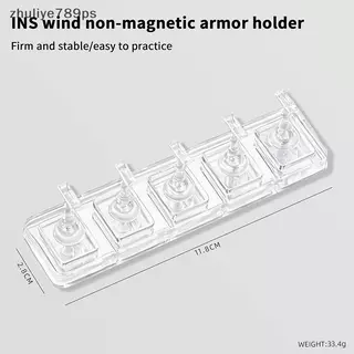 Zhuliye789ps] 1/5/10 Grid Non-Magnetic Nail Stand ตัวอย่างเล็บจอแสดงผลผู้ถือยาทาเล็บเคล็ดลับเล็บนํากลับมาใช้ใหม่ใหม่