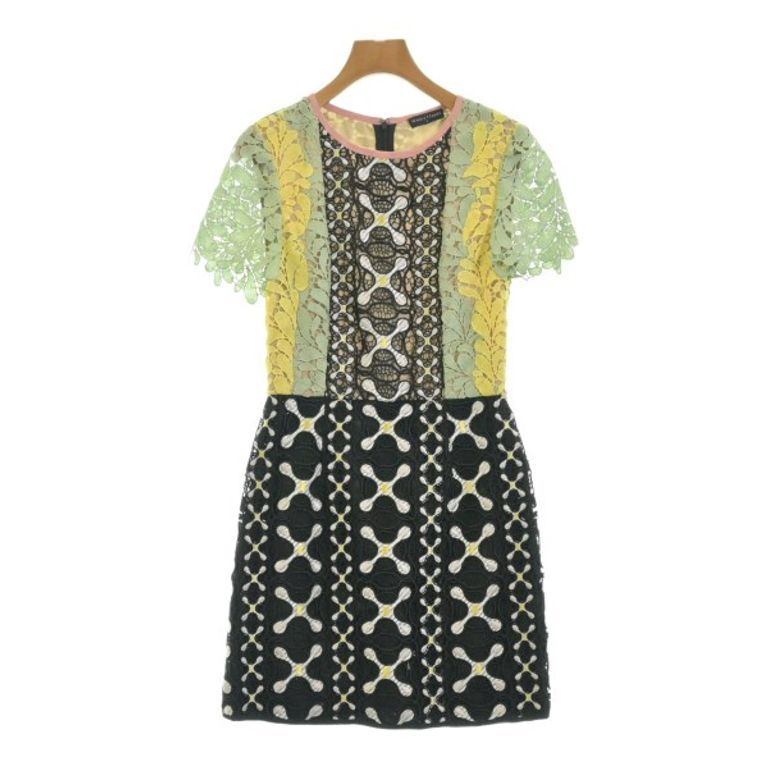 WHOLE9YARDS Dress Lace Women black yellow green Direct from Japan Secondhand