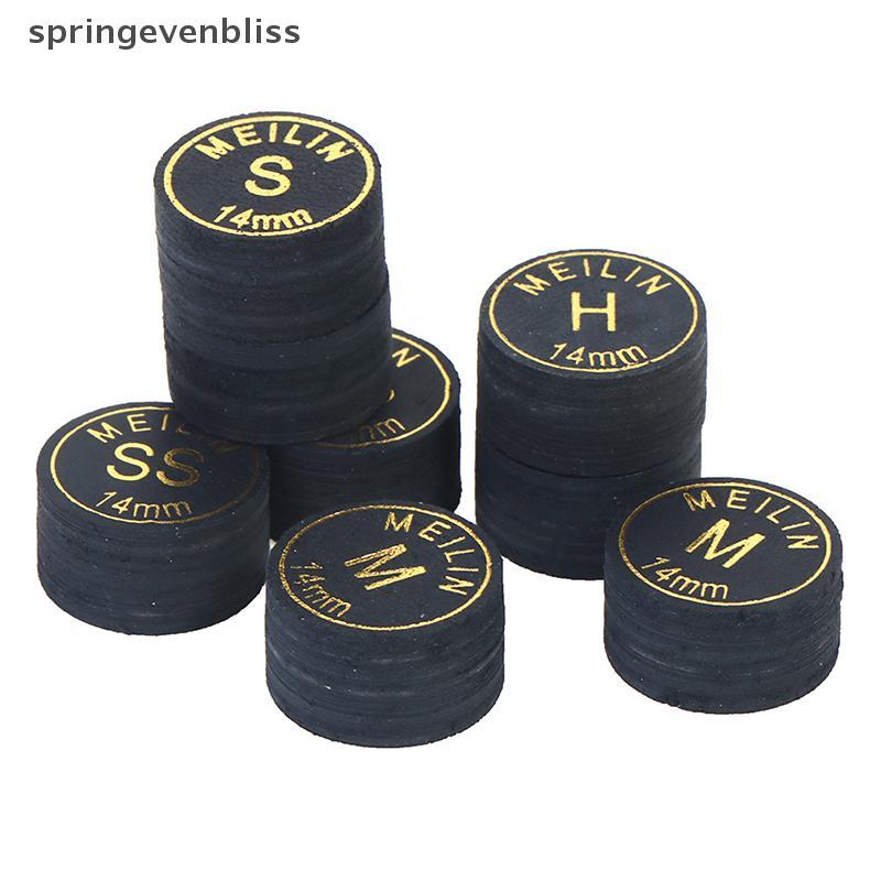 Springevenbliss 14 มม.ญี่ปุ่น Cue Tip คุณภาพสระว่ายน้ําบิลเลียด Pigskin Cue Tip Snooker Cue Tip Spri