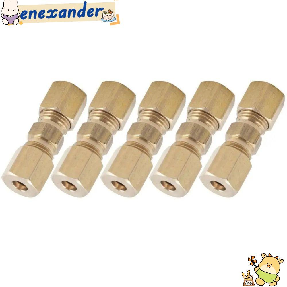 EXER 1/5PCS สายเบรกเชื่อมต่อ, รถยนต์อุปกรณ์เสริม Universal เบรคอุปกรณ์ทองเหลือง, ทองเหลือง Inverted Pipeline อุปกรณ์เสริมสําหรับสายเบรคไม่มี Flaring 4.8 มม.3/16 "รถ