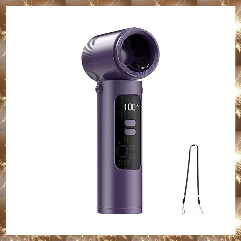 (OKB) พัดลมมือถือขนาดเล็กความเร็วสูงแบบพกพาแบบชาร์จไฟได้ Bladeless Turbine พัดลมคล้องคอสําหรับบ้านใน