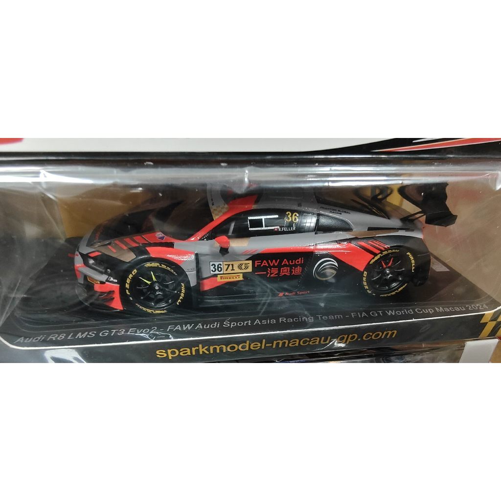 Spark 1 43 Racing Model Audi r8 มาเก๊า 2024 ในการจัดส่ง