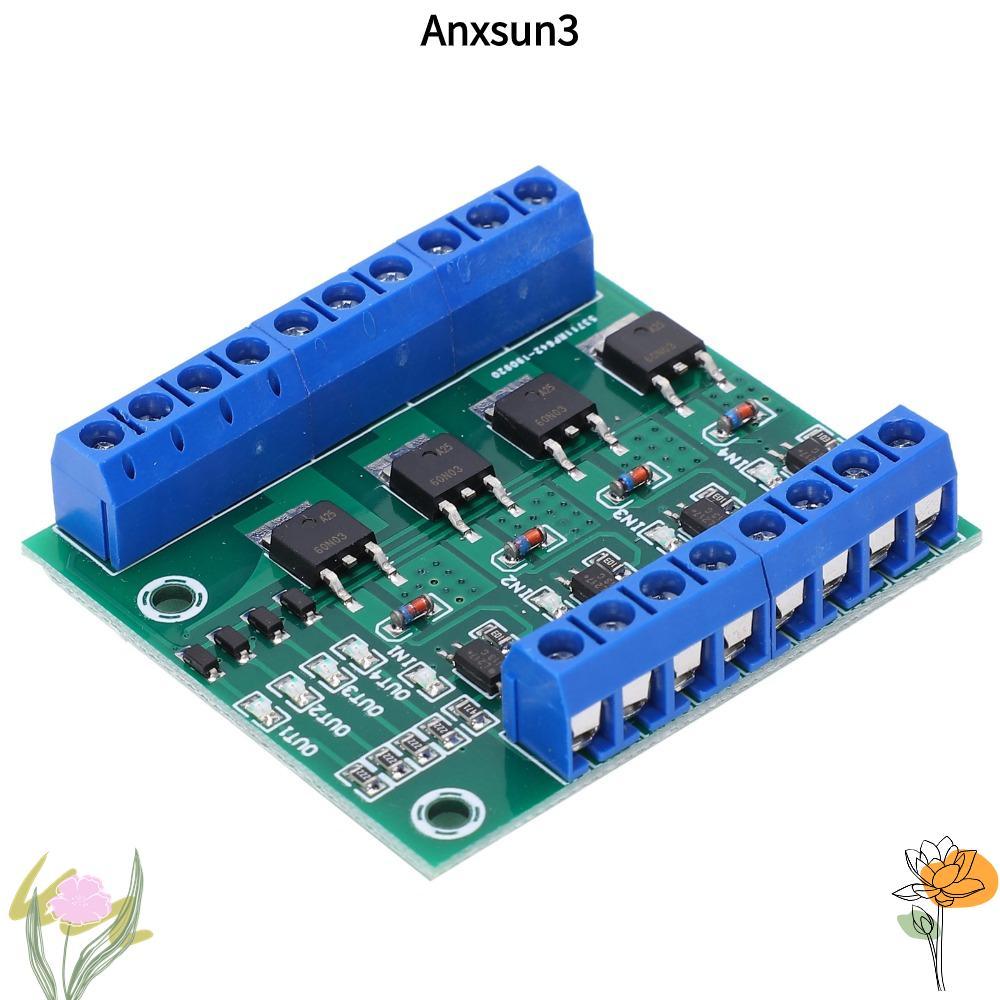 ANXSUN3 Field Effect Tube Module, 0 ~ 1KHZ PWM 3-20V 4‐Way MOS Tube Module, Electronic Circuit 4-Cha