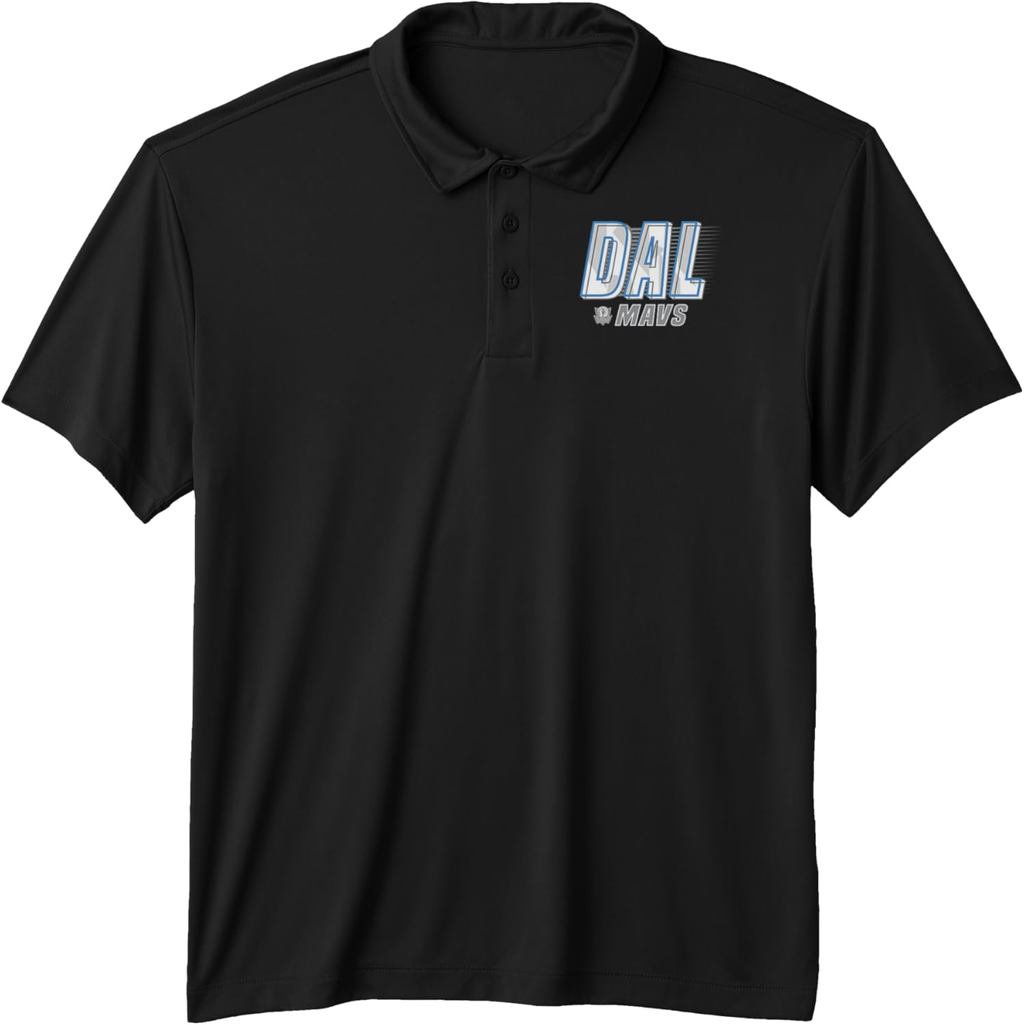 เสื้อโปโล NBA Dallas Mavericks ลายโลโก้ Type Stack Performance