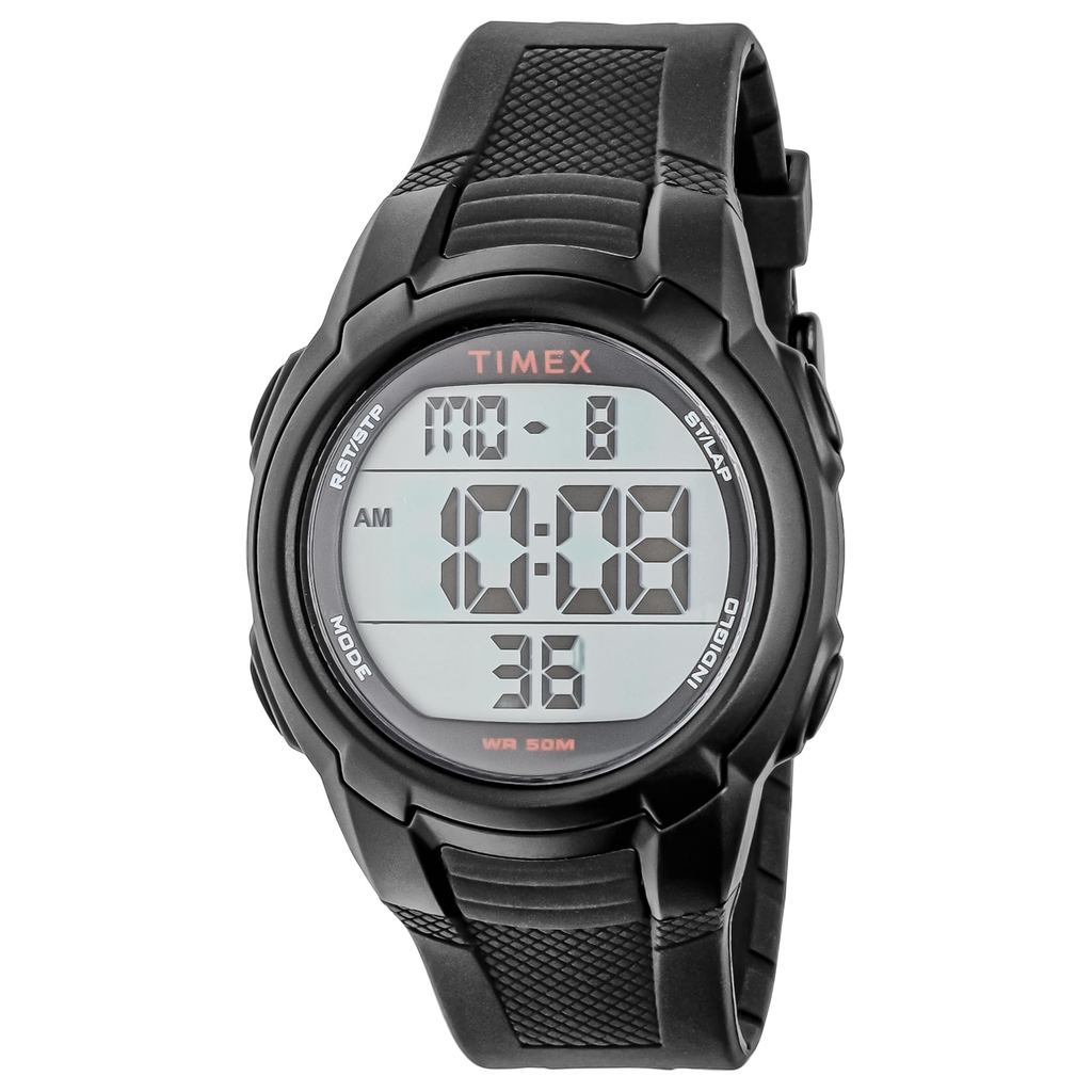TIMEX T100 Quartz Watch - 5 ATM Water Resistant - Black Dial - Unisex